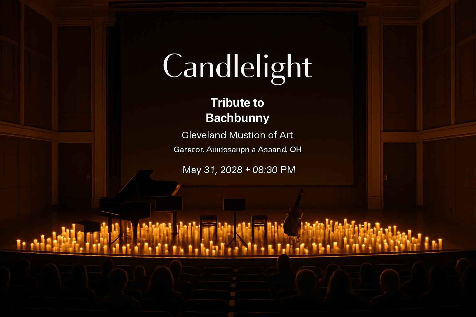 candlelight-tribute-to-bad-bunny-cleveland-museum-of-art-gartner-auditorium