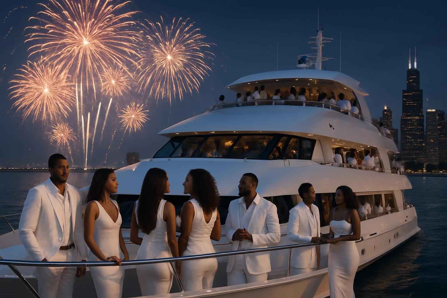 white-attire-fireworks-yacht-party-rnb-vs-hip-hop-anita-dee-yacht-charters