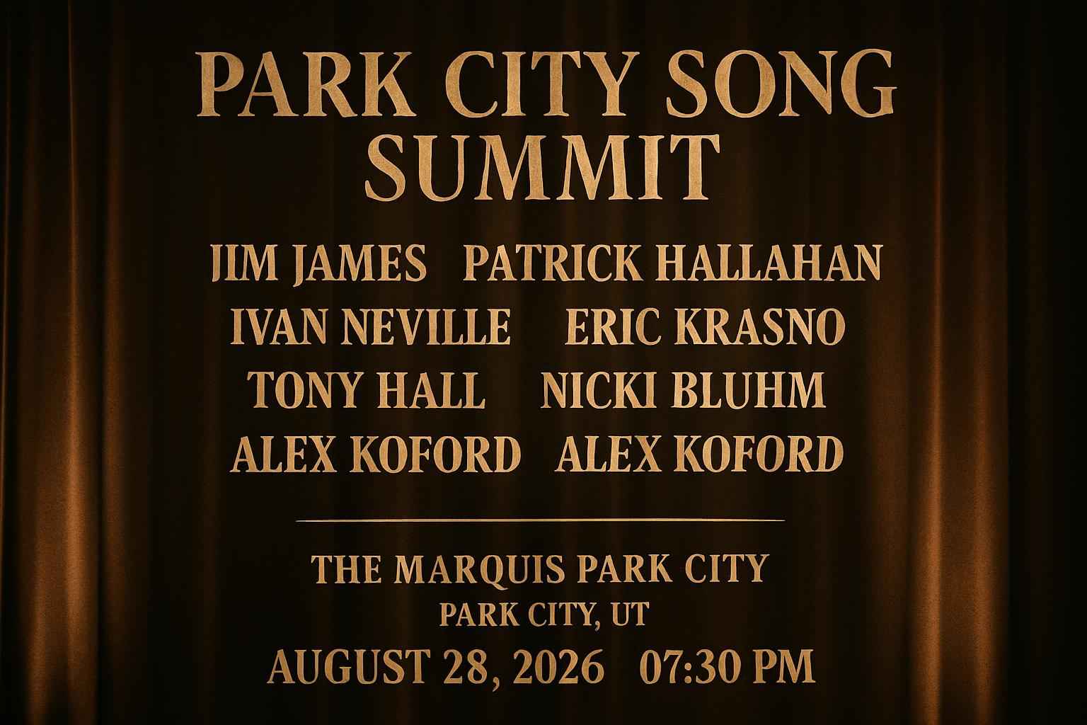 park-city-song-summit-jim-james-patrick-hallahan-ivan-neville-eric-krasno-tony-hall-ross-james-nicki-bluhm-alex-koford-the-marquis-park-city