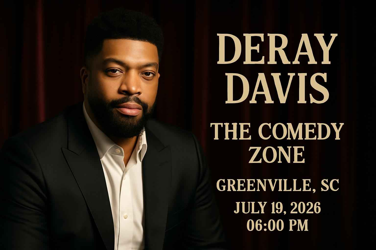 deray-davis-the-comedy-zone-greenville