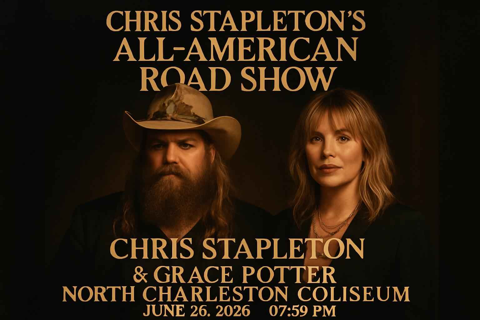 chris-stapleton-s-all-american-road-show-chris-stapleton-grace-potter-north-charleston-coliseum