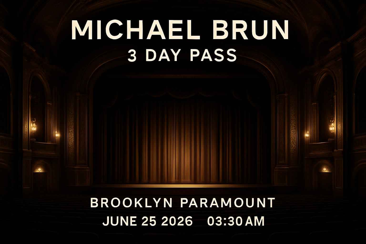 michael-brun-3-day-pass-brooklyn-paramount