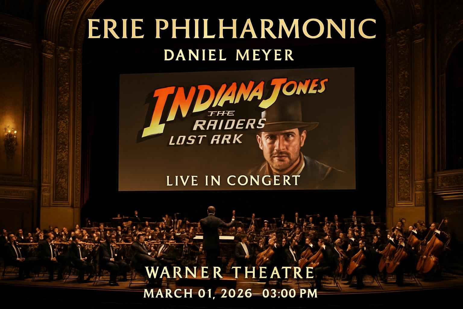 erie-philharmonic-daniel-meyer-indiana-jones-and-the-raiders-of-the-lost-ark-live-in-concert-warner-theatre-pa