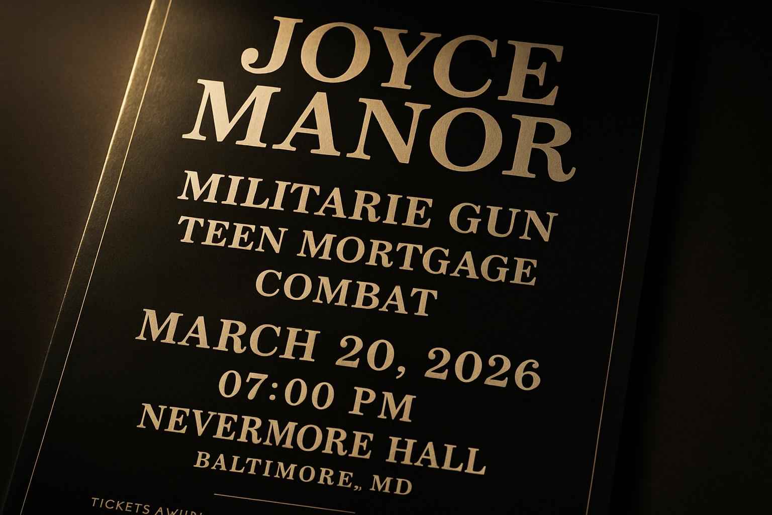 joyce-manor-militarie-gun-teen-mortgage-combat-nevermore-hall