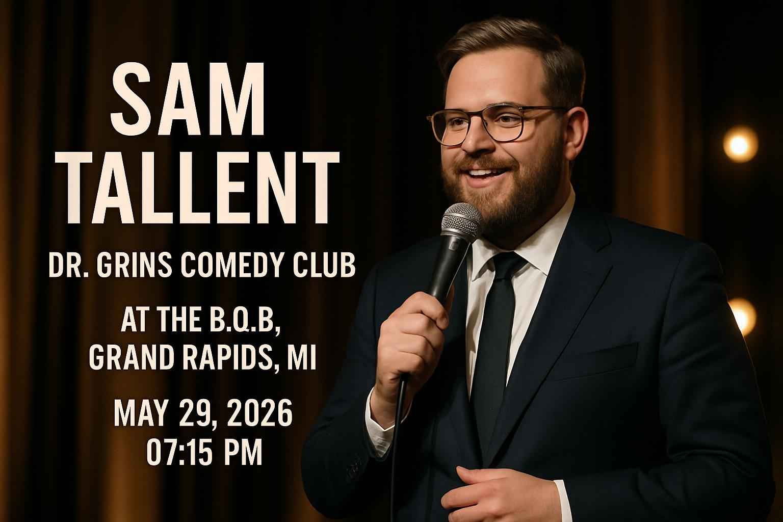 sam-tallent-dr-grins-comedy-club-at-the-b-o-b