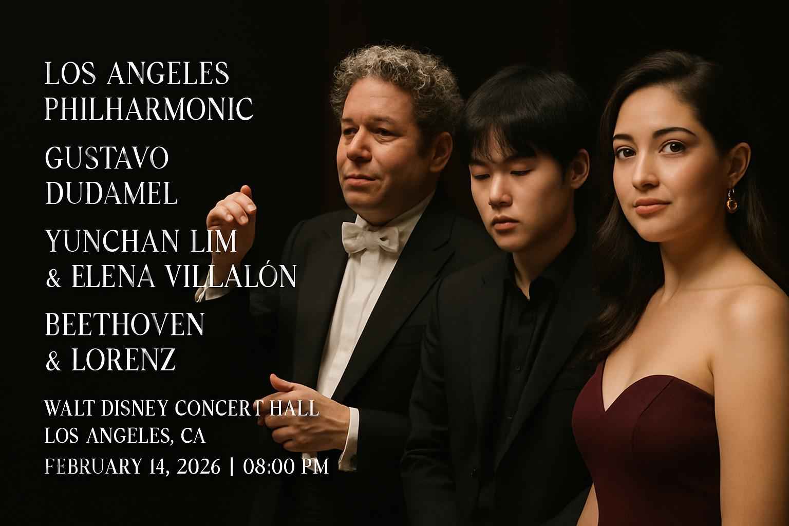 los-angeles-philharmonic-gustavo-dudamel-yunchan-lim-elena-villalon-beethoven-lorenz-walt-disney-concert-hall