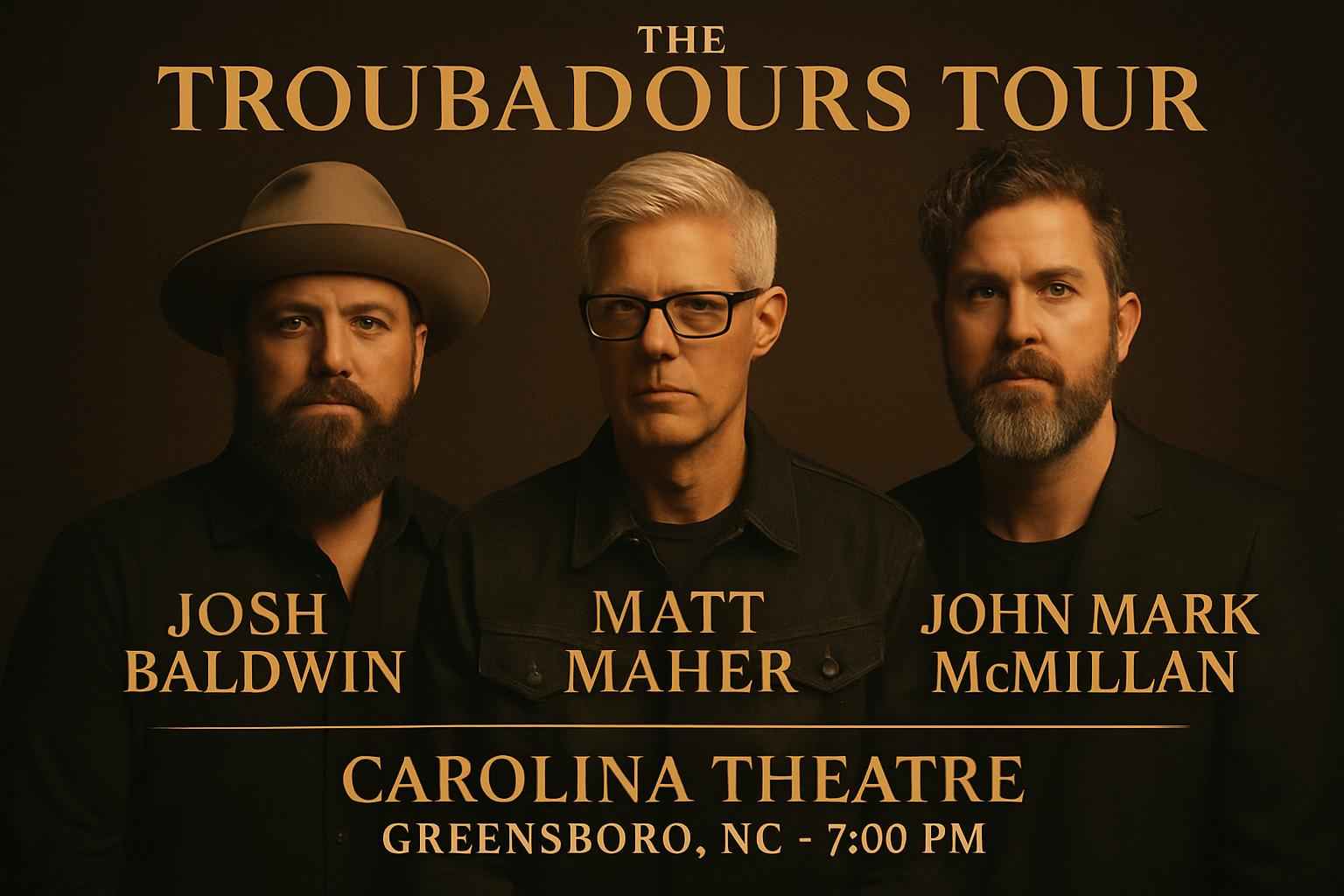 the-troubadours-tour-josh-baldwin-matt-maher-john-mark-mcmillan-carolina-theater-greensboro
