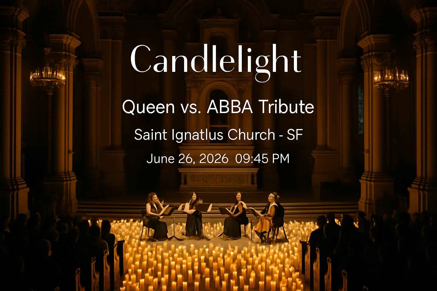 candlelight-queen-vs-abba-tribute-saint-ignatius-church-sf