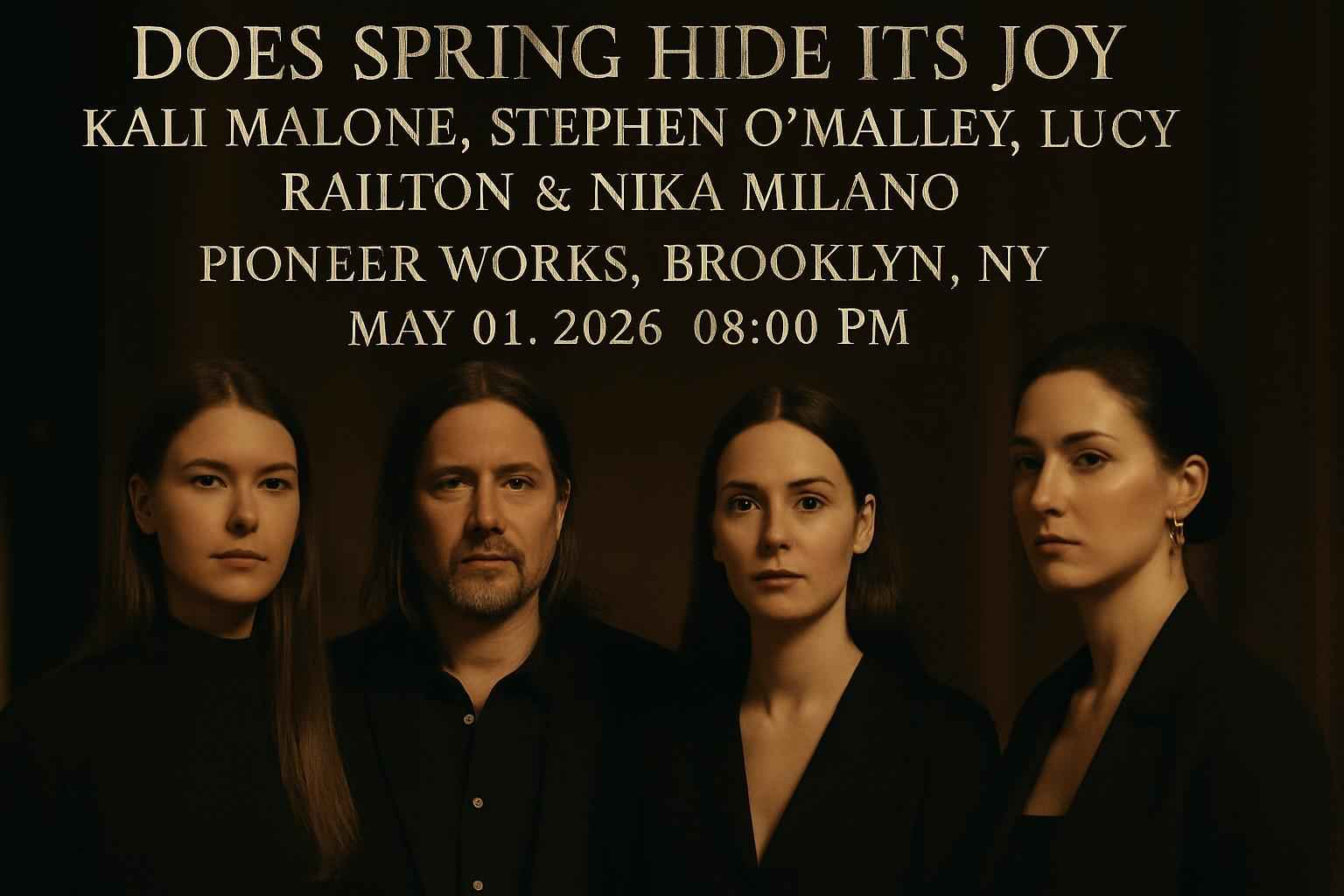 does-spring-hide-its-joy-kali-malone-stephen-o-malley-lucy-railton-nika-milano-pioneer-works