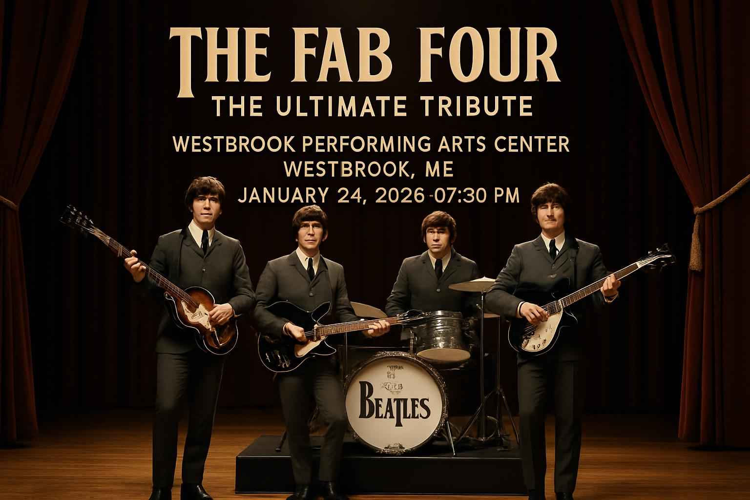 the-fab-four-the-ultimate-tribute-westbrook-performing-arts-center