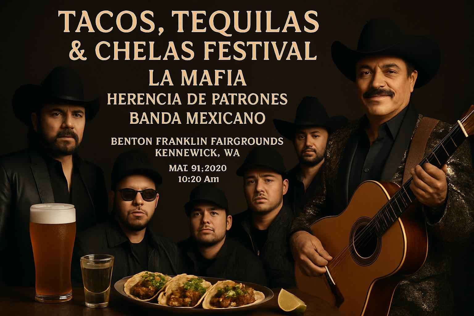 tacos-tequilas-chelas-festival-la-mafia-herencia-de-patrones-banda-mexicano-benton-franklin-fairgrounds