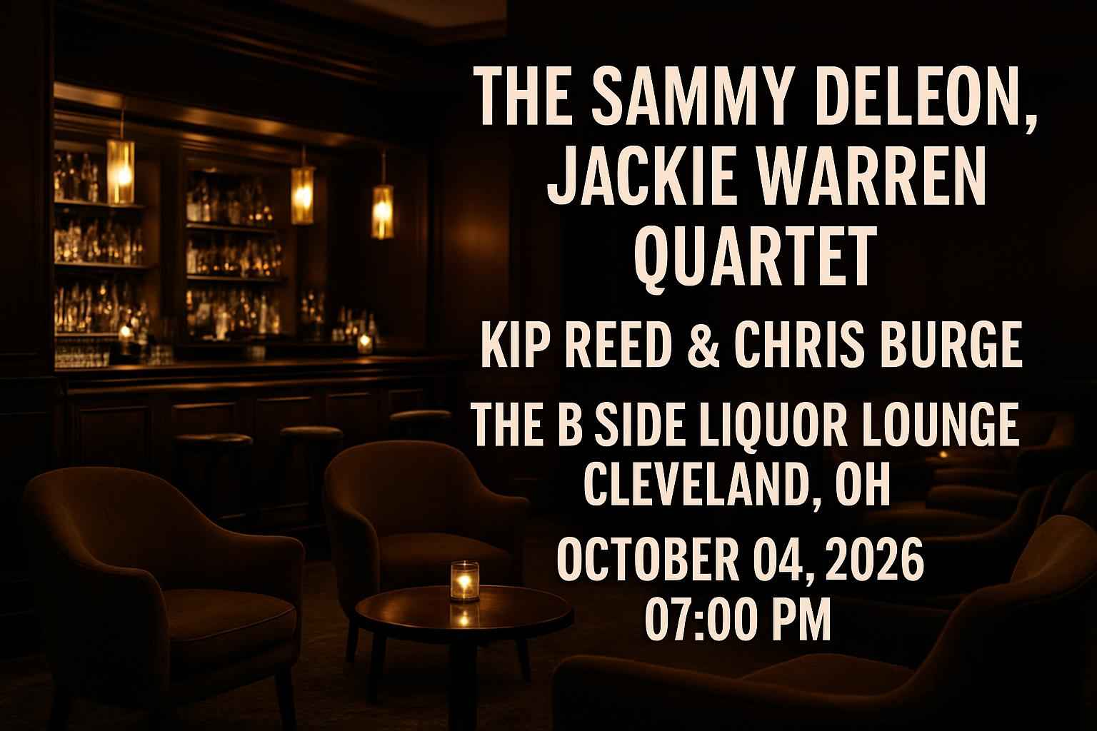 the-sammy-deleon-jackie-warren-quartet-kip-reed-chris-burge-the-b-side-liquor-lounge