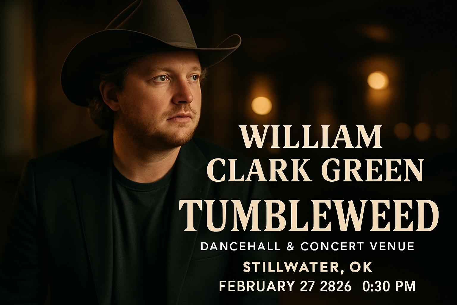 william-clark-green-tumbleweed-dancehall-concert-venue