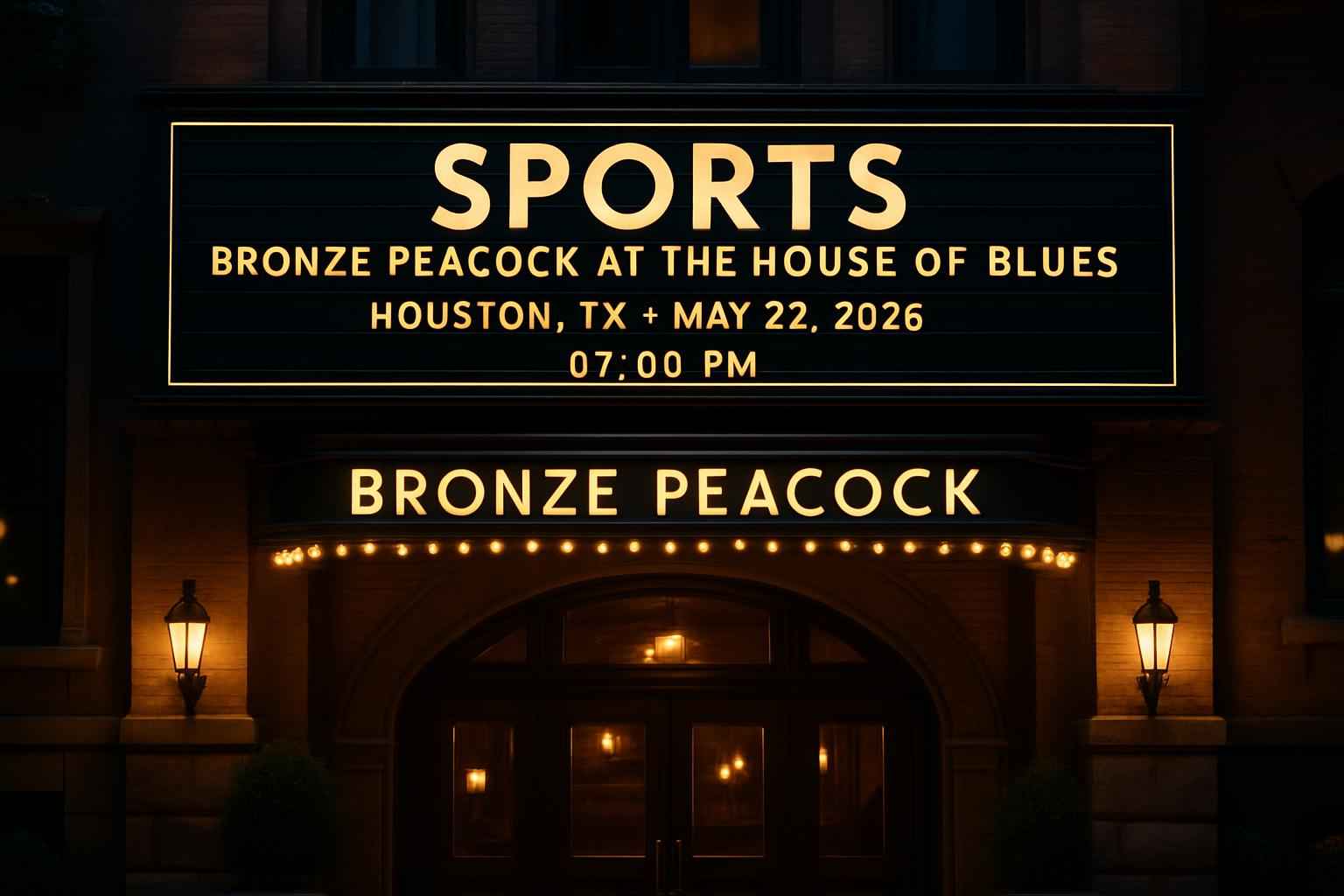 sports-band-bronze-peacock-at-the-house-of-blues-houston