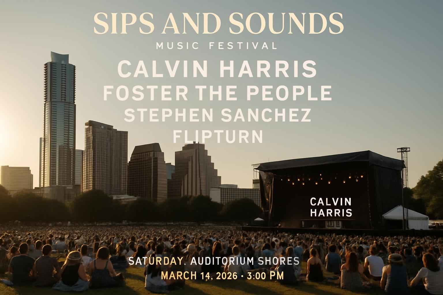 sips-and-sounds-music-festival-calvin-harris-foster-the-people-stephen-sanchez-flipturn-saturday-auditorium-shores