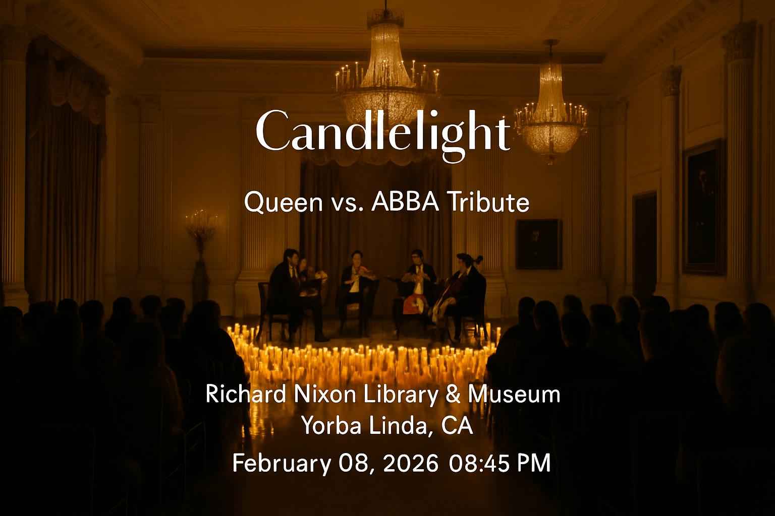 candlelight-queen-vs-abba-tribute-richard-nixon-library-museum
