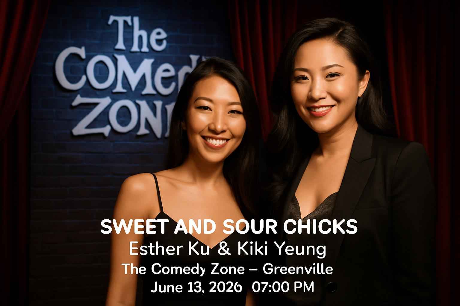 sweet-and-sour-chicks-esther-ku-kiki-yeung-the-comedy-zone-greenville