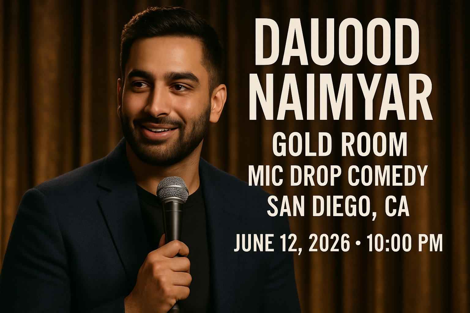 dauood-naimyar-gold-room-at-mic-drop-comedy