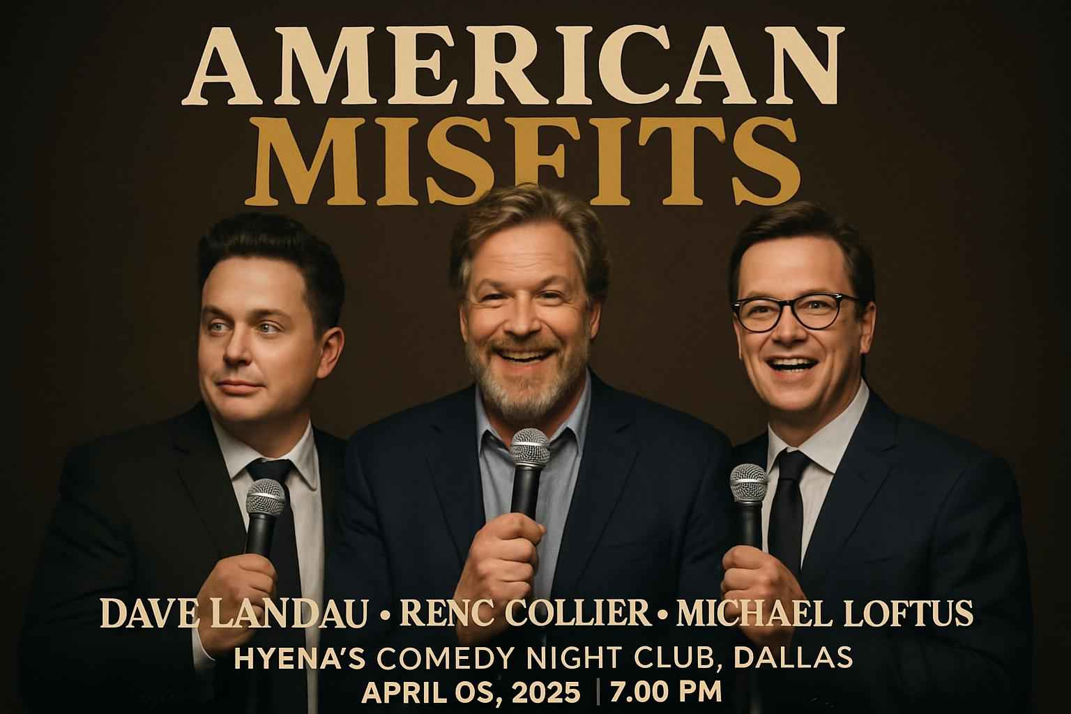 american-misfits-dave-landau-reno-collier-michael-loftus-hyena-s-comedy-night-club-dallas