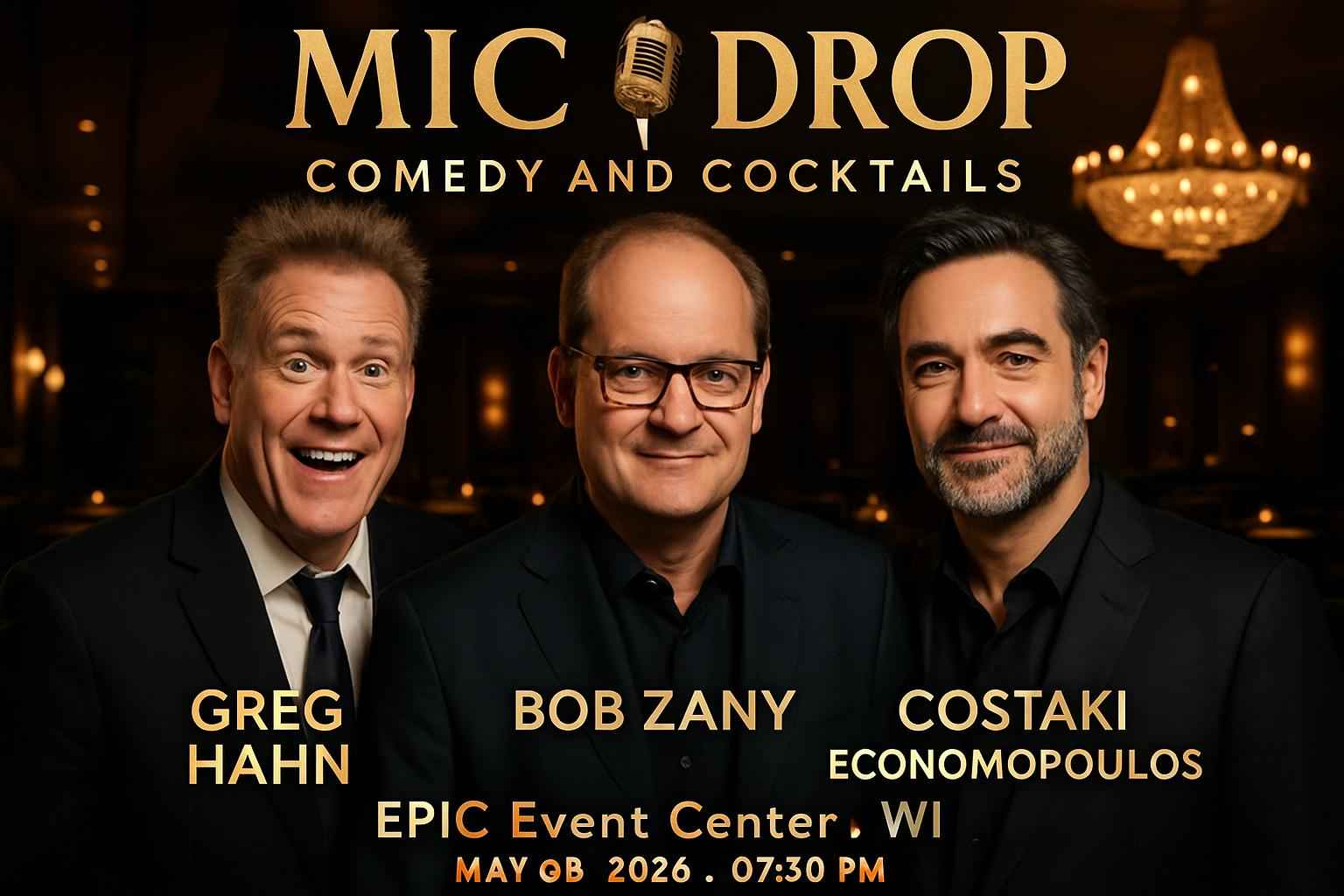 mic-drop-comedy-and-cocktails-greg-hahn-bob-zany-costaki-economopoulos-epic-event-center-wi