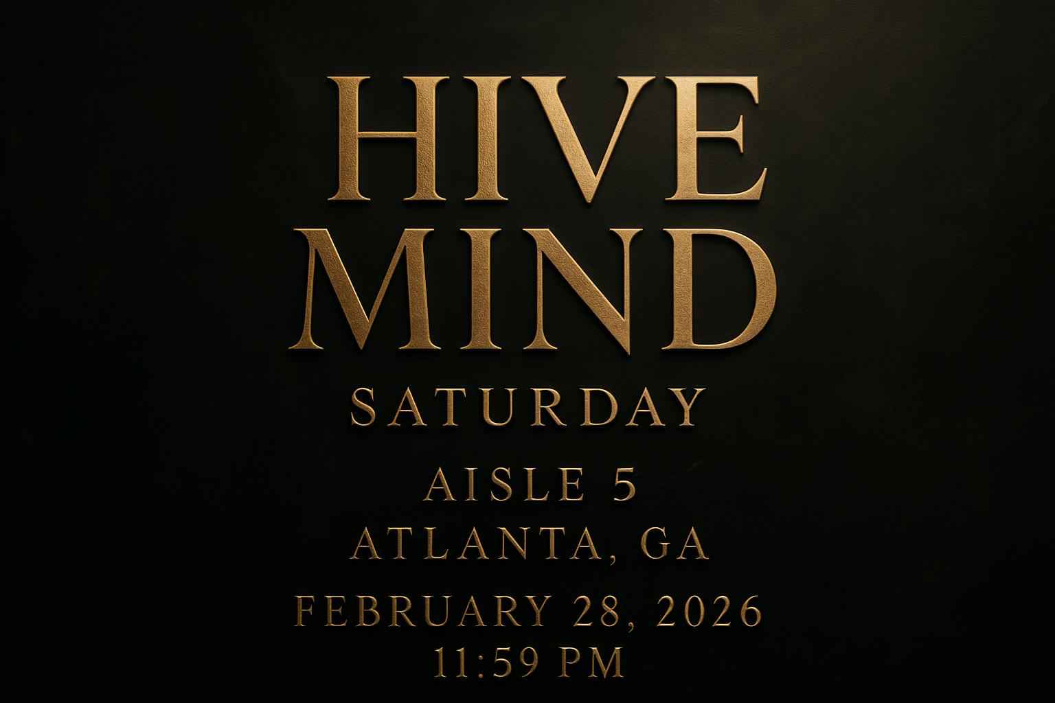 hive-mind-saturday-aisle-5