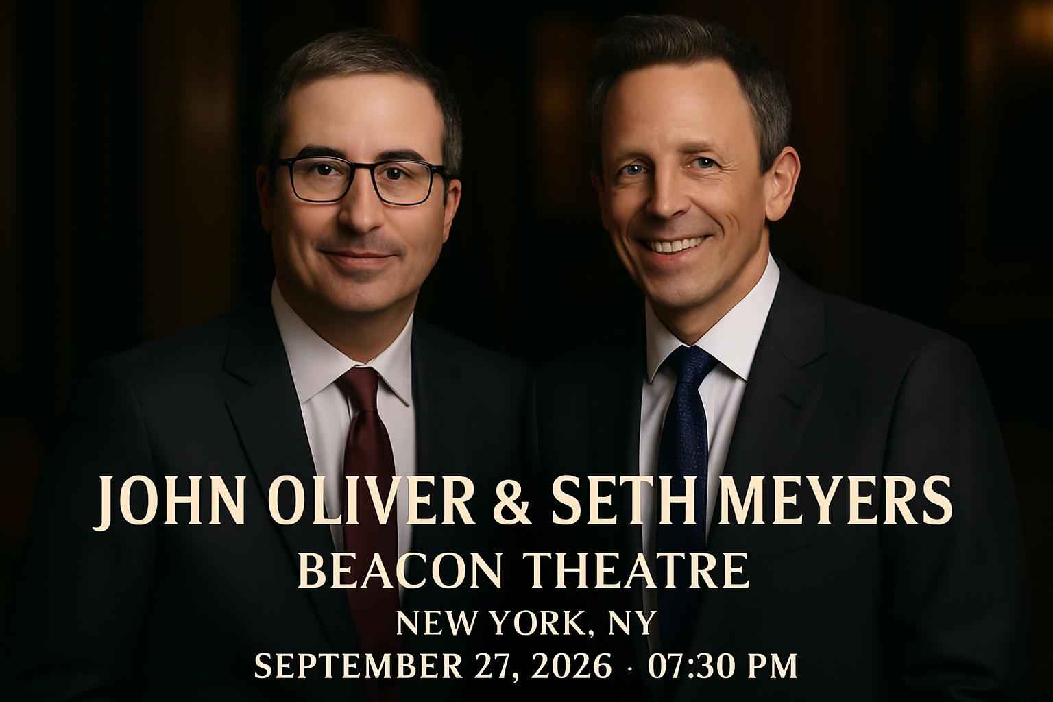 john-oliver-seth-meyers-beacon-theatre-ny