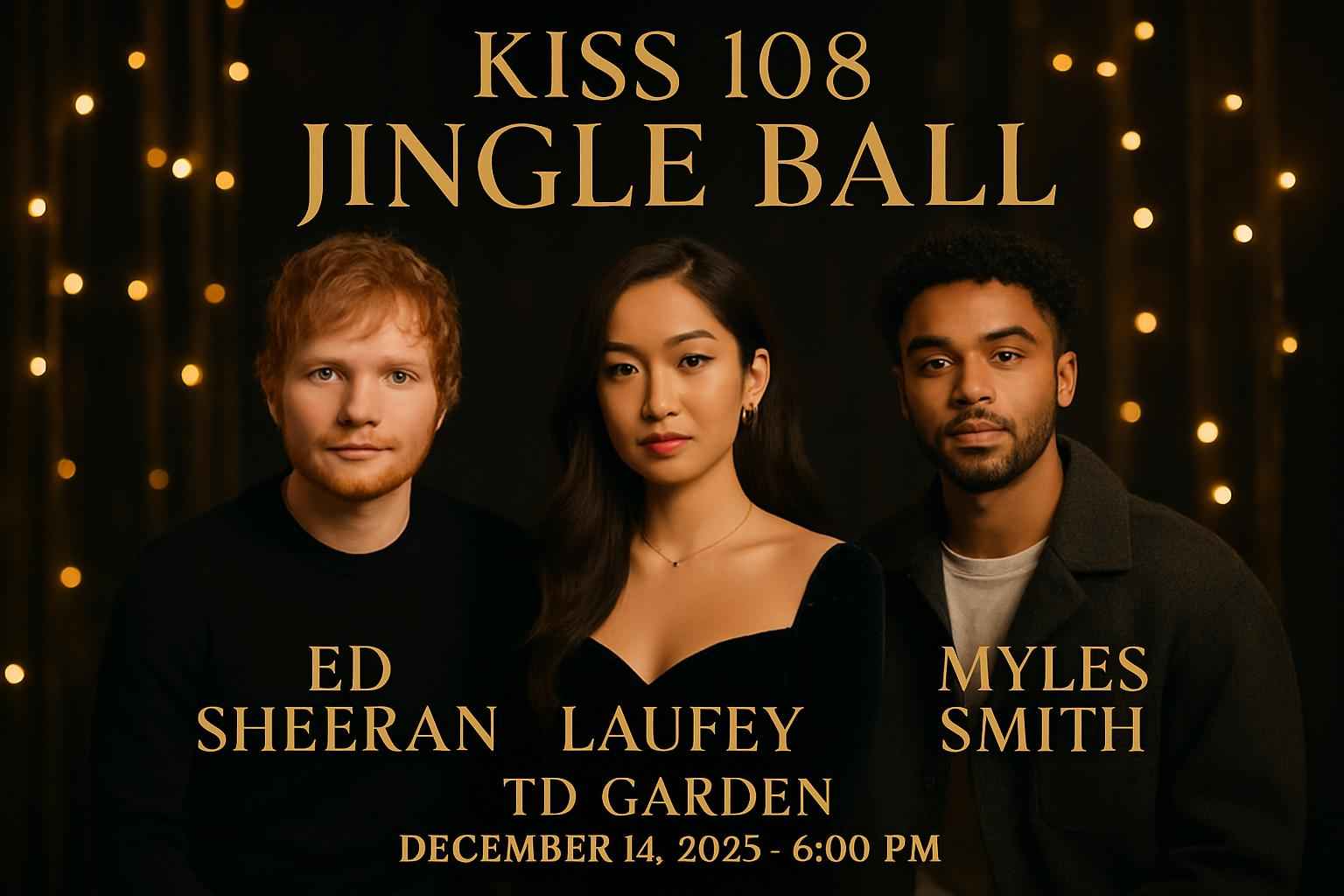 kiss-108-jingle-ball-ed-sheeran-laufey-myles-smith-td-garden